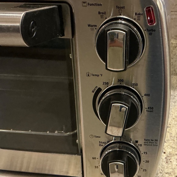 Oster Stainless Steel 6 Slice Toaster Oven – Bake Broil Toast Warm, Turbo, Works - Picture 2 of 14